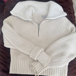 Athleta Women's Off-White Cowl Neck Sweater